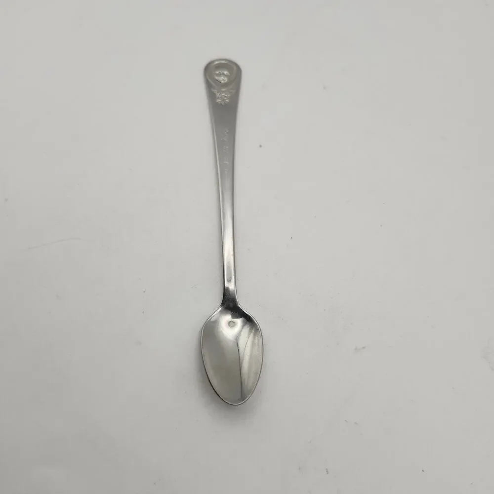 Vintage Gerber Oneida Baby Spoon 1978 Kirk Engraved Stainless 50 Years Caring